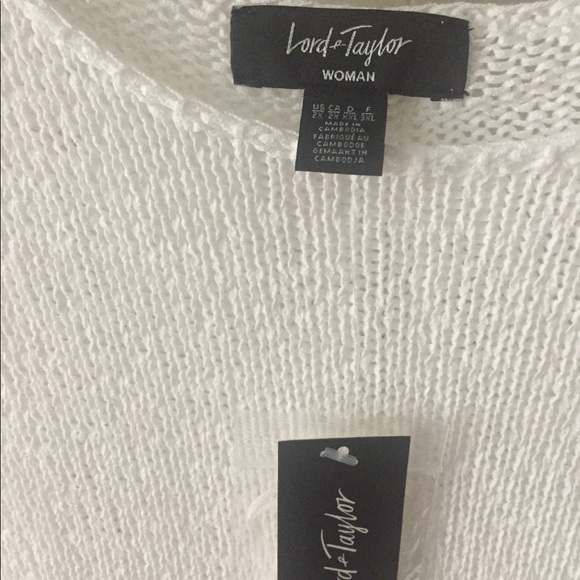 NWT Lord & Taylor Textured Sweater - Picture 4 of 5